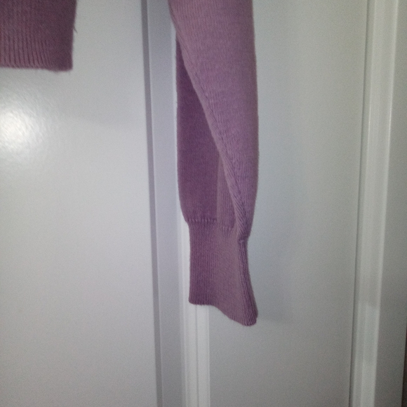 90s Style Aeropostale Lavender Snoopy & Woodstock Cropped Sweater Size Medium - Picture 3 of 6